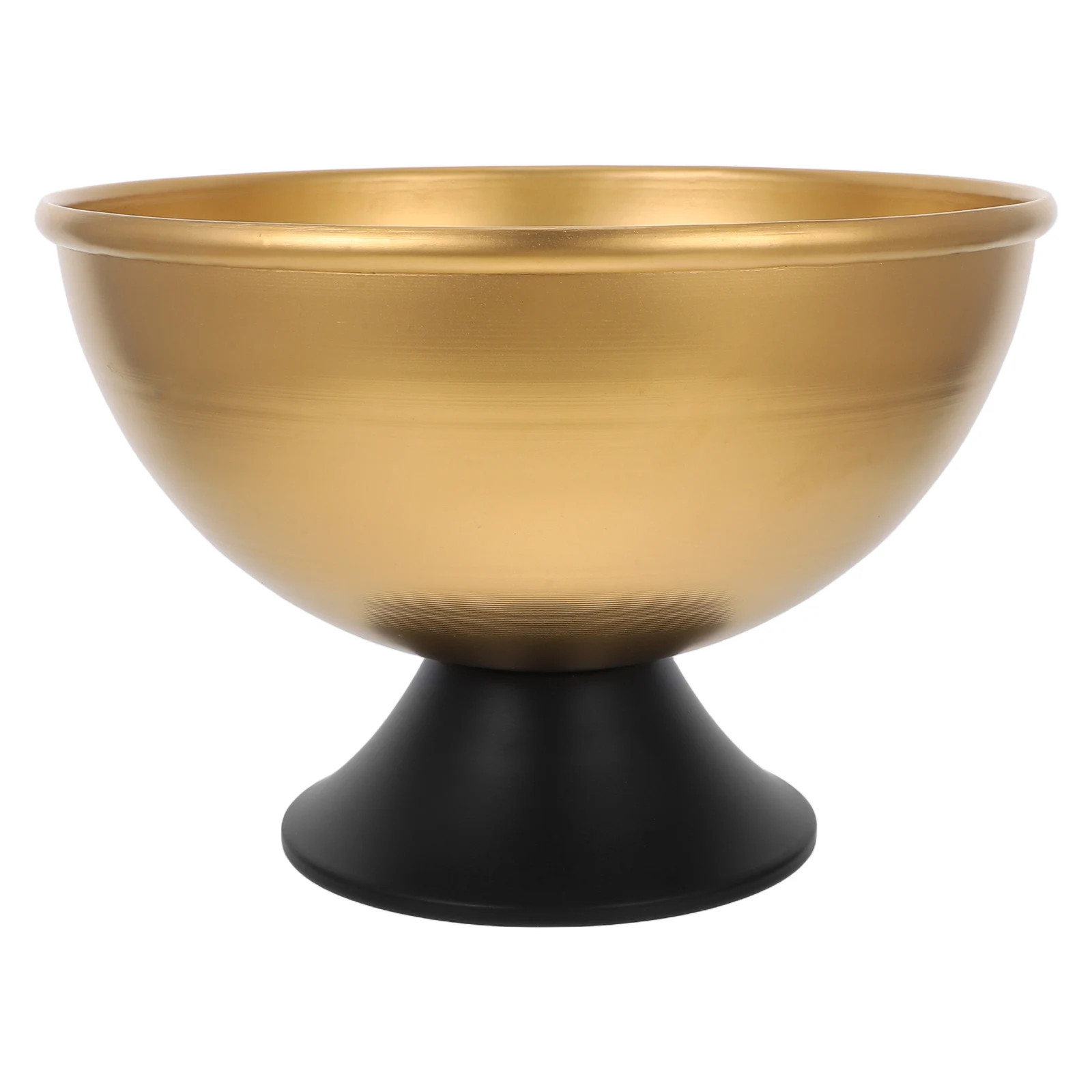 

Phalaenopsis Pot Gold Bowl Shaped Wide Mouth Iron Planter Durable Material Home Office Decor Flower Vase Bathroom Dining Room