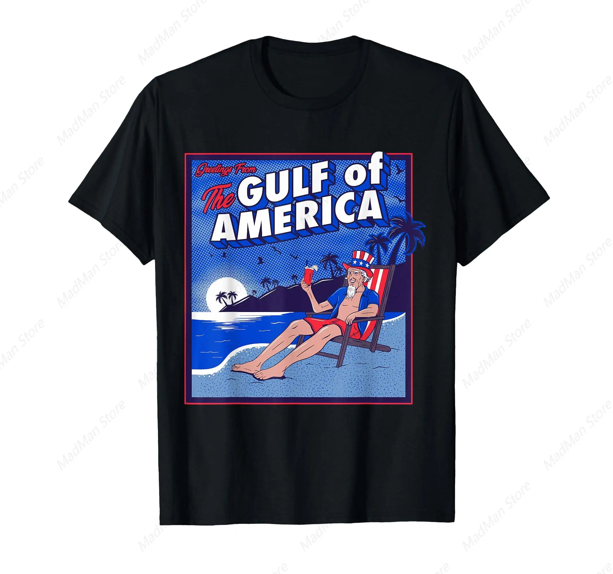 Gulf Of Usa America Trump Greeting from the Patriotic Gulf T-Shirt