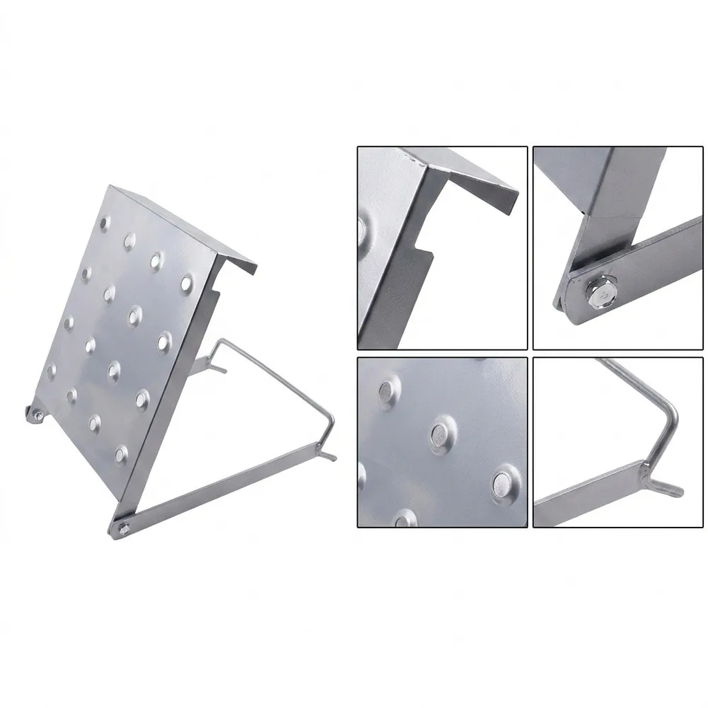 Multi-purpose Step Stool Telescoping Ladder Shelf For High Reach Tasks Easy Storage Solution Stable Safety Base For Oil Drums