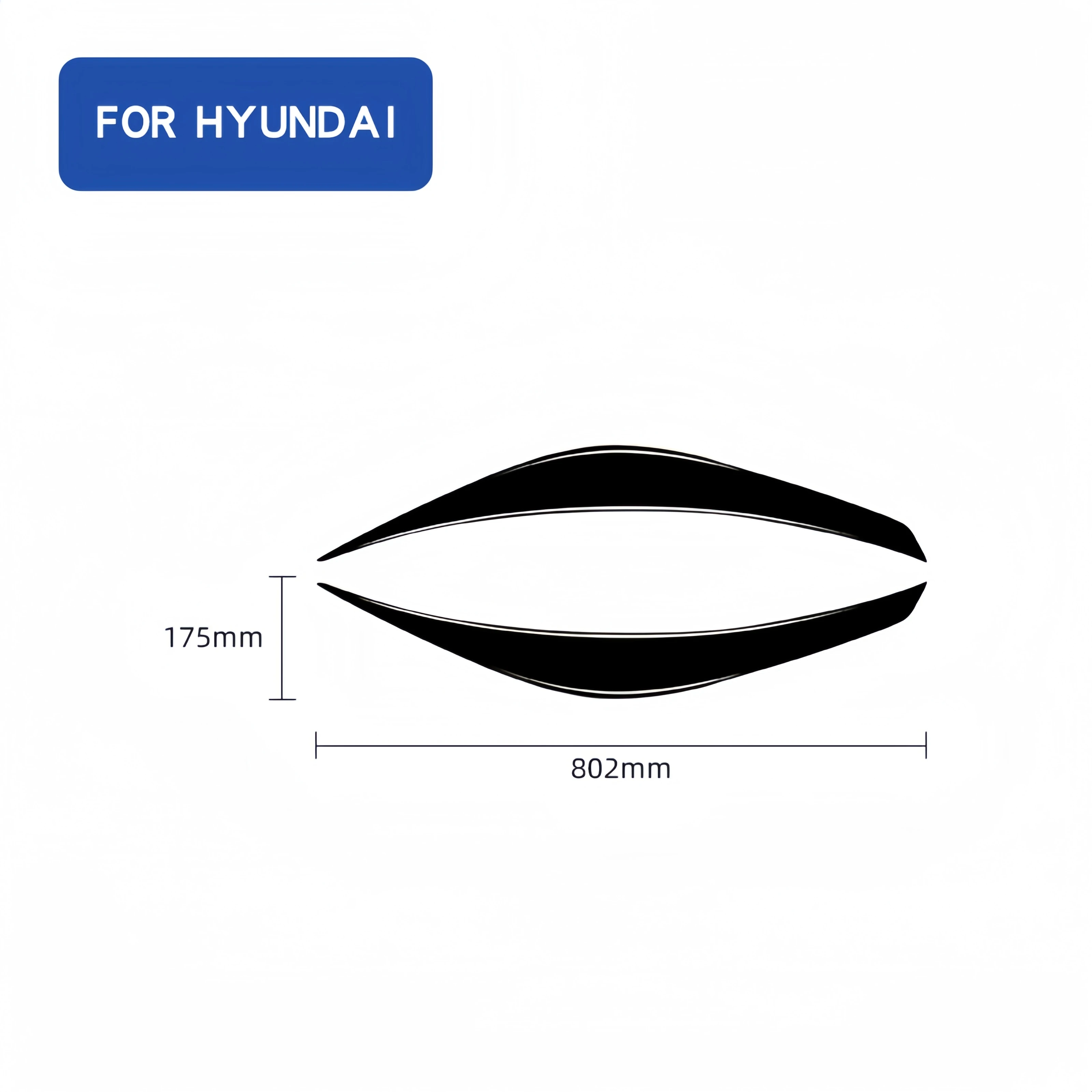 For Hyundai Veloster 2011-17 Piano Black Car Front Headlight Eyebrow Eyelid Trim Sticker Cover Exterior Tuning Auto Accessoires