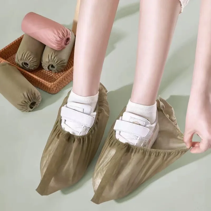 Disposable Non Woven Shoe Covers Household Anti Slip Dustproof for Adult Kids and Student Daily Use  Rain Boots Men Shoe Cover