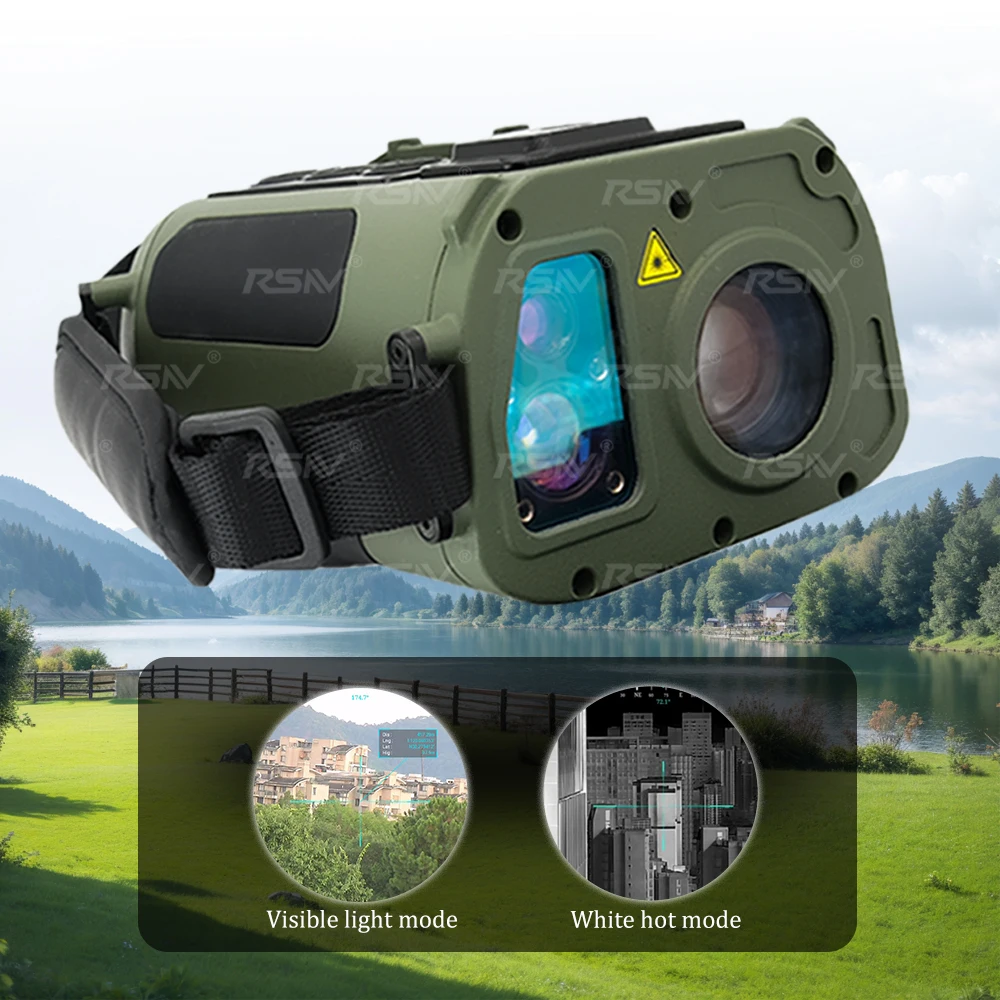 RSNV Night Vision IP67 Visible Light Resolution 1920*1080 Hand-held Laser Rangefinder Monocular