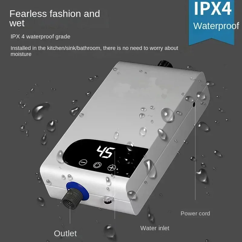 Instant Electric Water Heater Memory  Frequency Conversion Constant Temperature Water Heating Machine 220V 4500W