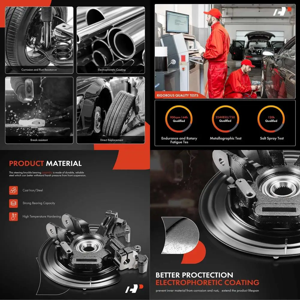 

Задний левый поворотный кулак премиум-класса и ступица подшипника колеса в сборе, совместимая с Ford Explorer 2002-2005, Explorer Sport 2002-2