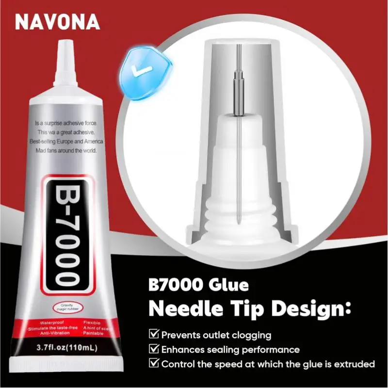 Safety Materials Epoxy Resin B-7000 Super Glue 1/2/3PCS 110ML Repair Cell Phone Touch Screen Jewelry Craft Liquid Adhesive Glue