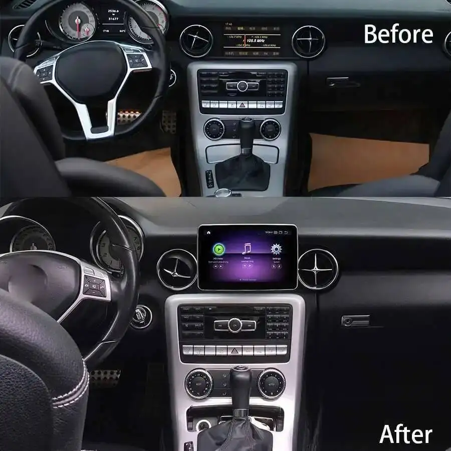 For Benz SLK R172 SLK350 SLC 2012-2016 Android14 Car Radio Stereo 4G GPS Carplay Navigation Muiltimedia Video Player Head Unit