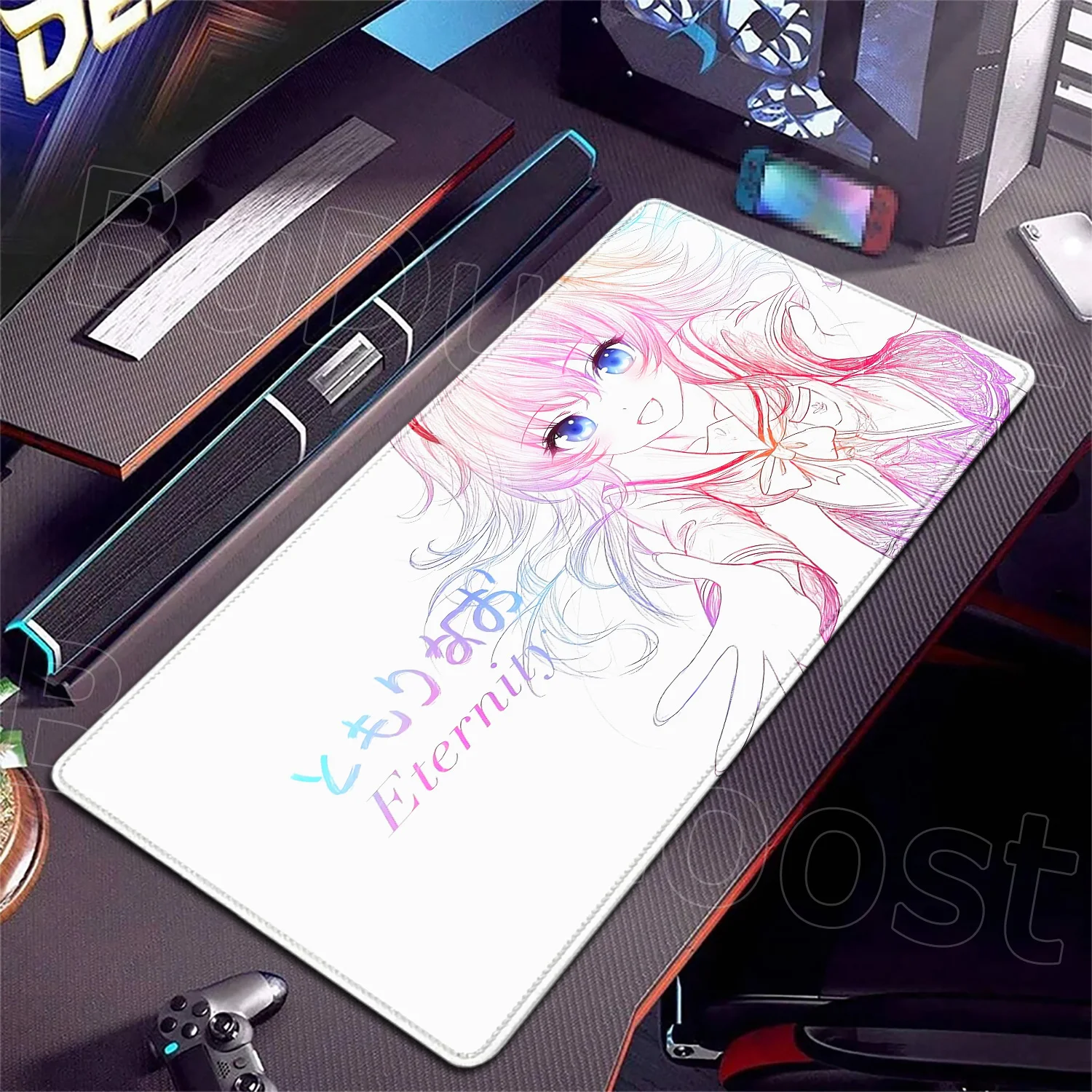 

HD Line Drawing Tomori Nao Charlotte Аниме Девушка Коврик для мыши Большой игровой коврик для мыши Дизайн LockEdge Компьютерная клавиатура Стол Настольный коврик