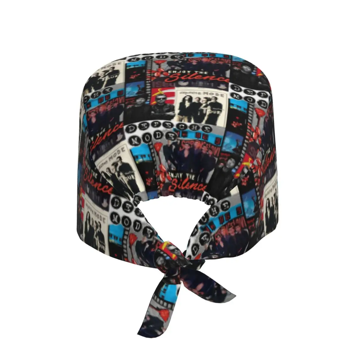 Custom Electronic Rock Depeche Cool Photo CollageMode Medical Staff Scrubs Hat Men Women For Chef Hat Scrub Caps
