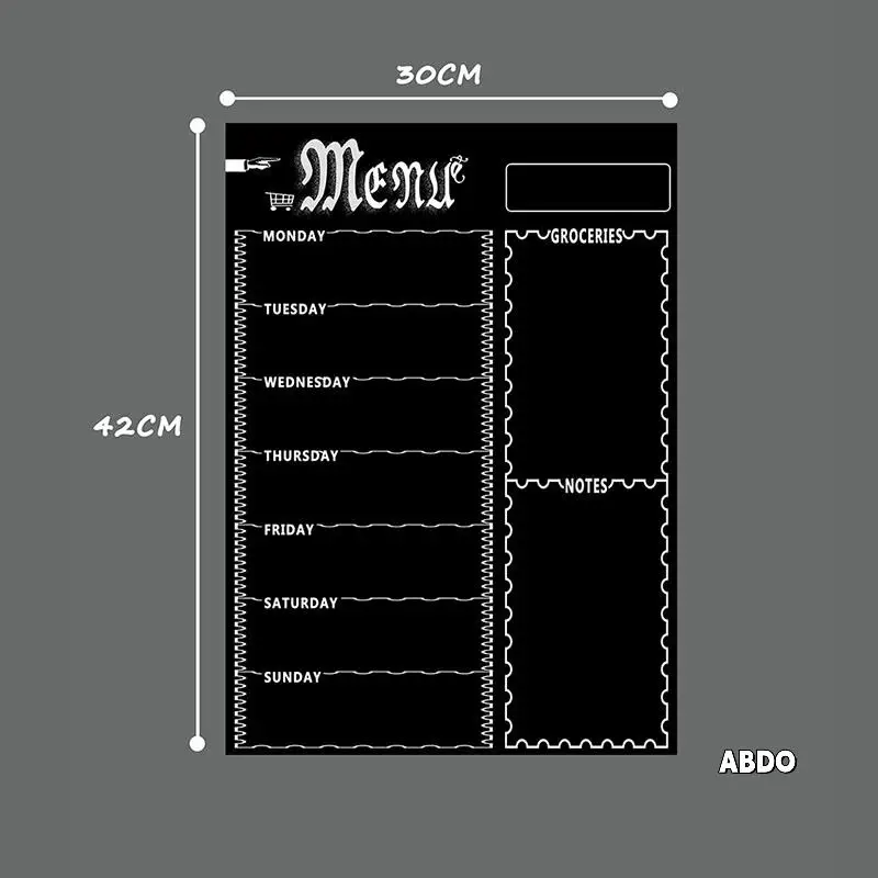 

A3 Magnetic Whiteboard Sheet For Kitchen Fridge Multipurpose Fridge Weekly White Board Calendar For Menu Planning With 8 Pen