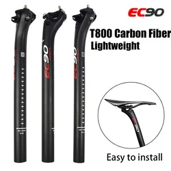 EC90 Bike Seatpost Carbon Seatpost Lightweight Mountain Bike Seatpost Professional Break Wind Bike seat post