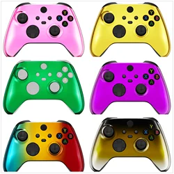eXtremeRate Replacement Front Housing Shell Cover for Xbox Core Wireless Controller ( Xbox Series X/S ) - Chrome Glossy Series