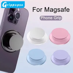 Grippopso Magnetic Folding Mobile Phone Grip Holder Socket Support Tok for IPhone 15 14 13 Mac Safe Ring Finger Expanding Stand