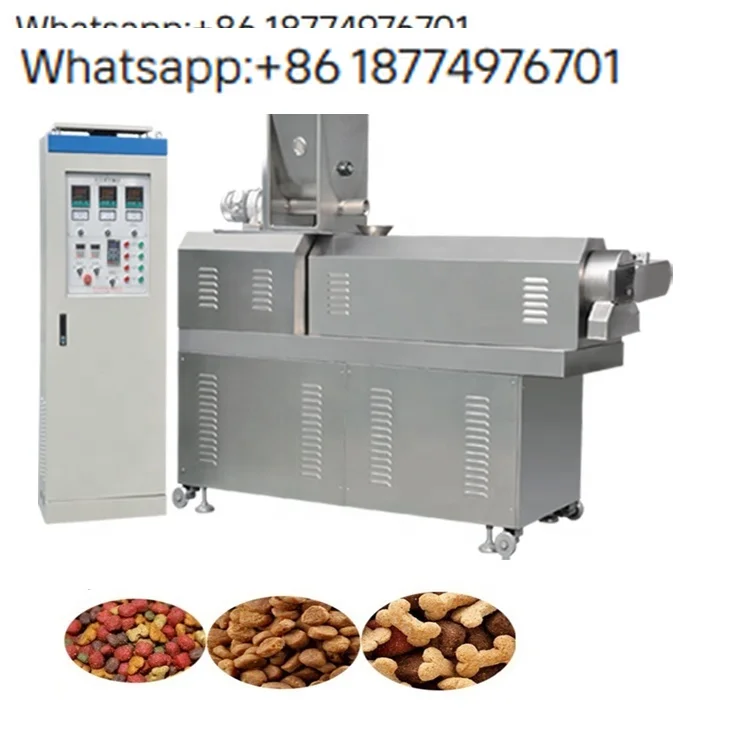 Industrial Full Automatic Pet Dog Food Making Processing Extruder Machine Pet Food Production Line view 2
