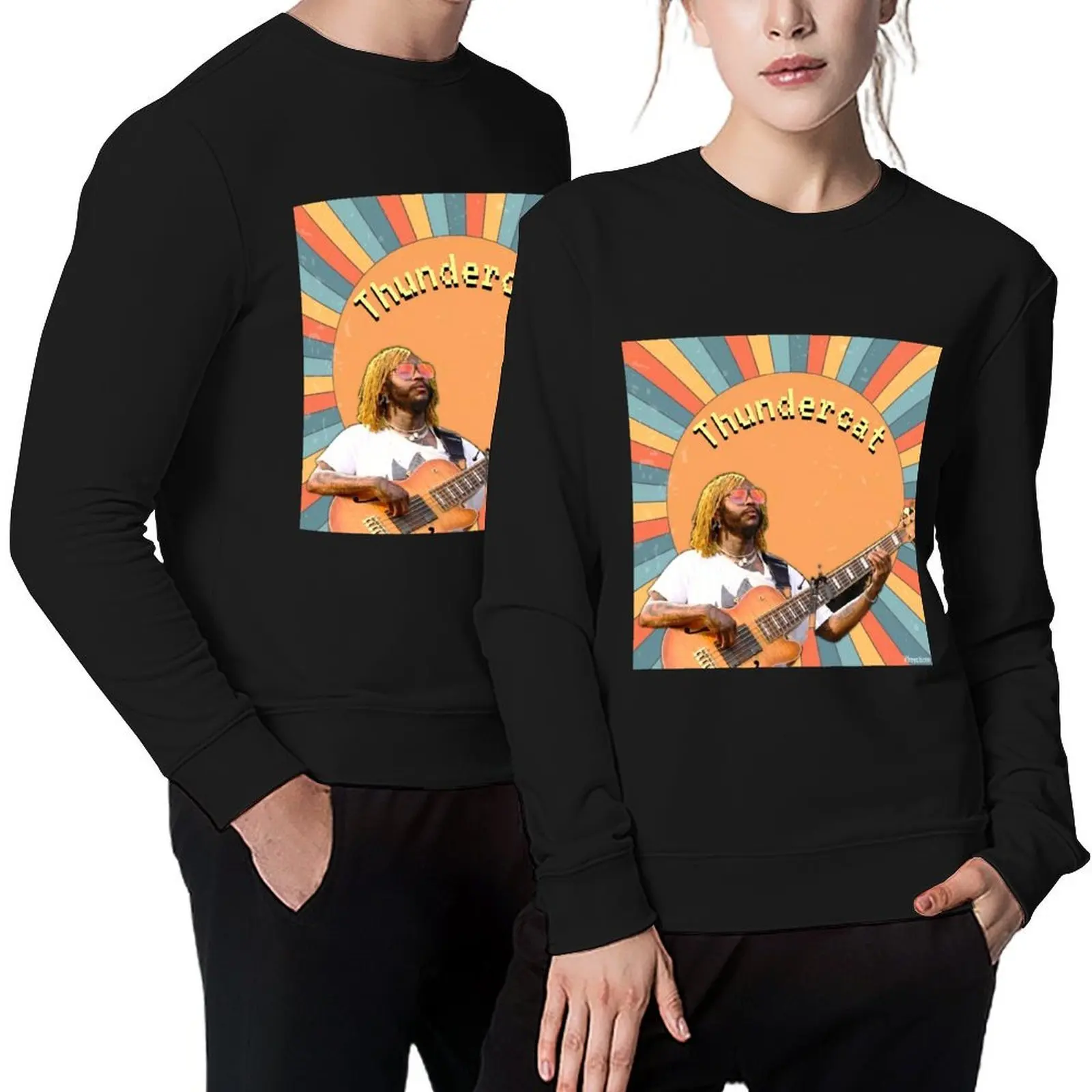 

Thundercat - Retro Thunder Musician Pullover korean autumn clothes men clothes anime clothes new sweatshirts