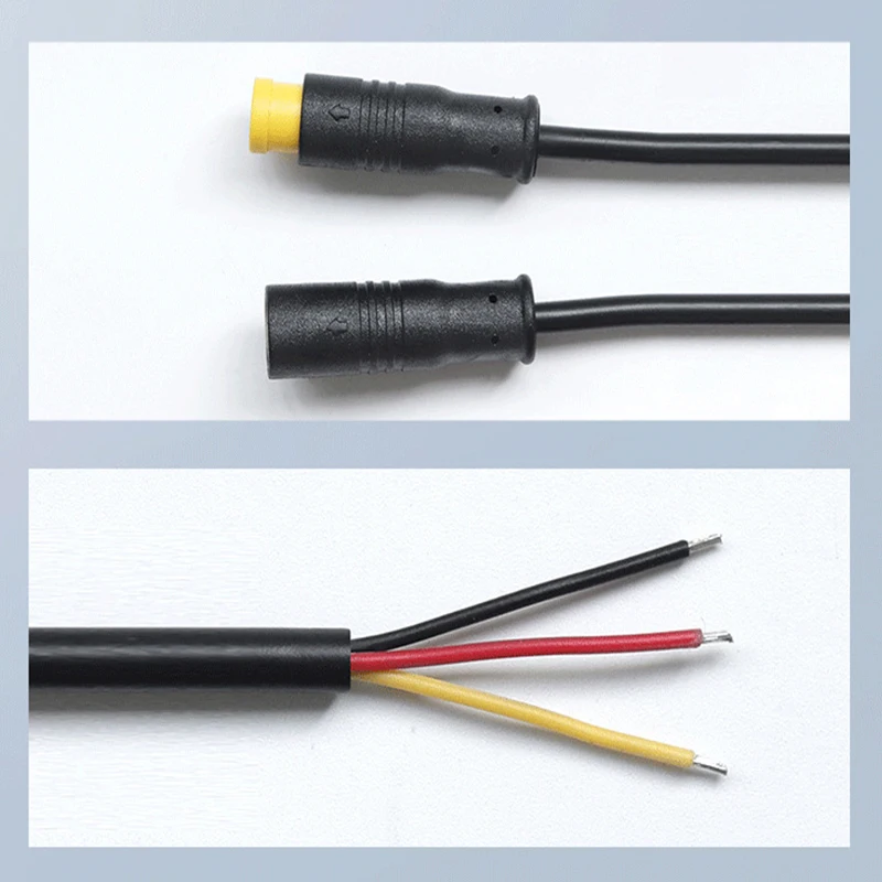 M8 Waterproof Connector Cable, LED Outdoor Solar 2P 3P 4P 5P Male/Female Signal Sensor Power Connection Wire