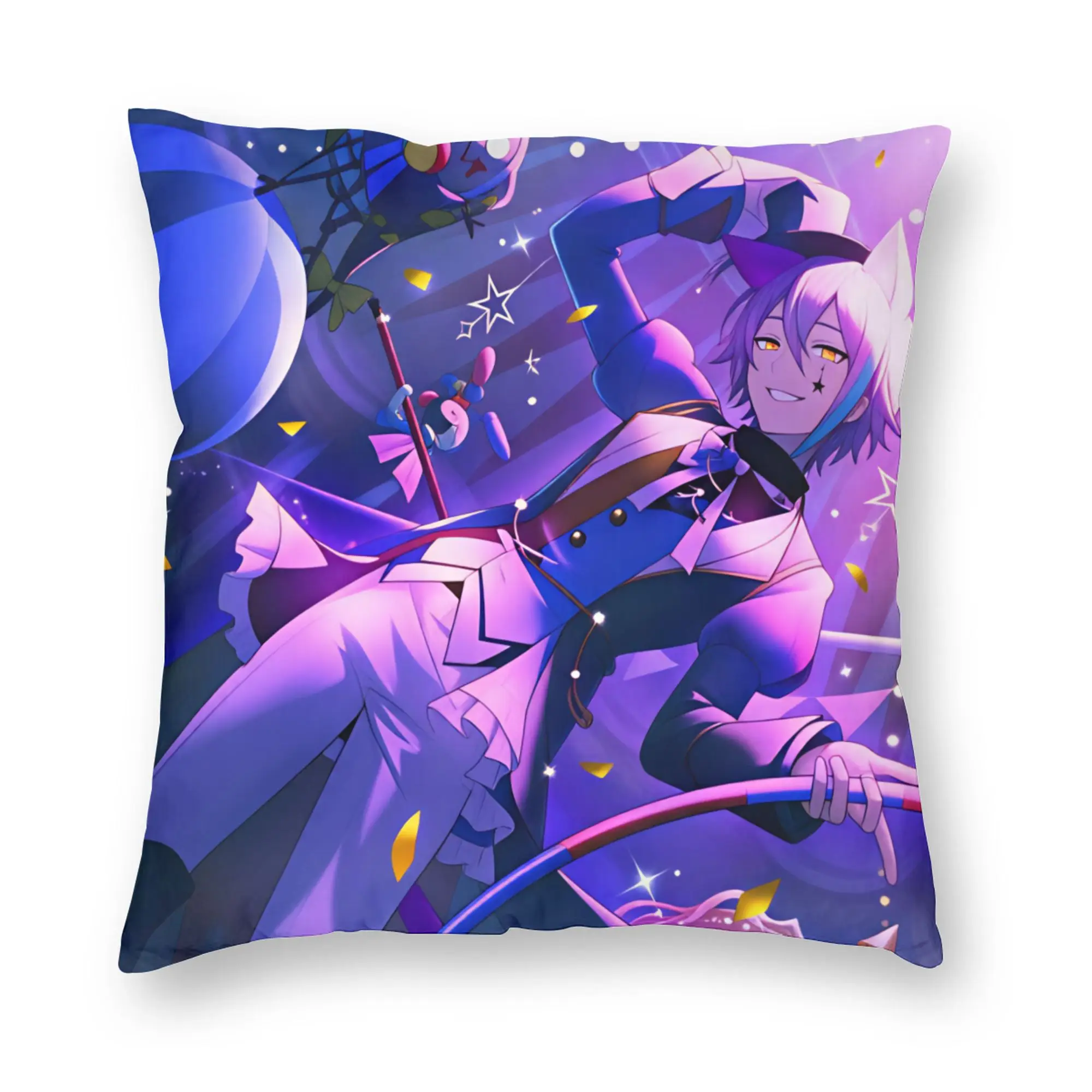 Project Sekai Rui Kamishiro Anime Game Pillow Cover  Print Cushion Cover Vintage Pillow Case For Sofa Bedroom Home Decor