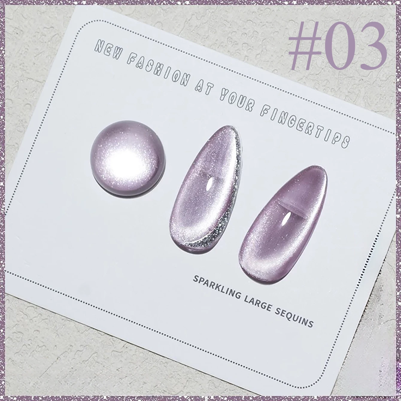 ลูกปัดแก้วใสสีขาว TC Ice สำหรับตกแต่งเล็บ 1 ชิ้น อุปกรณ์ทำเล็บ ลูกปัดแก้ว Pure Desire สำหรับเจลทาเล็บแบบตาแมว