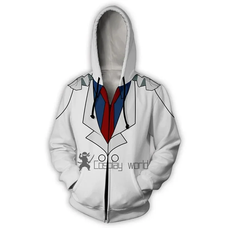 

Kuroba Kaito Cosplay Costume Print 3D College School Uniforms Men Party Zip Up Jacket Kuroba Kaito Hoodie Gifts