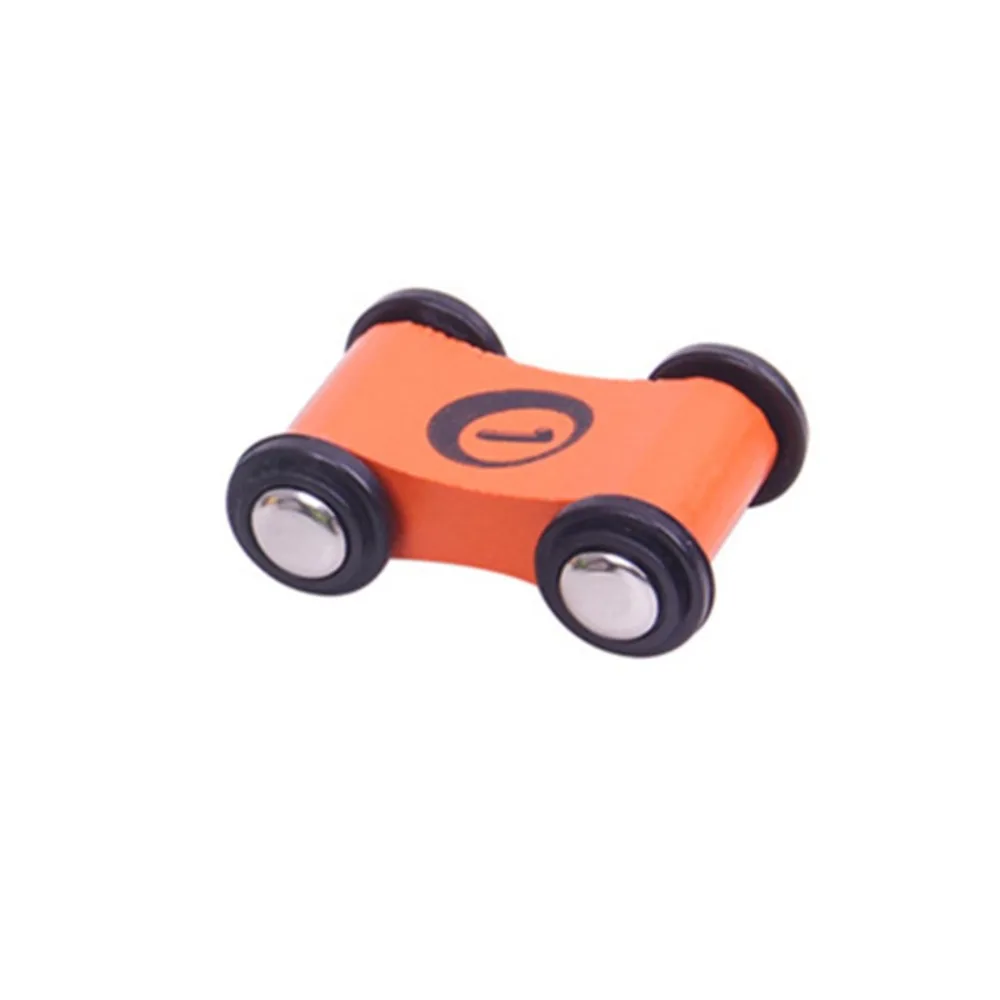 New Mini Wooden Gliding Car Ramp Race Wooden Track Gliding Car Fun Model Vehicle Colorful Inertial Glider Car For Boy