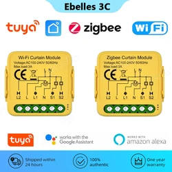 Tuya ZigBee WiFi Smart Curtain Switch Roller Blinds Shutter Electric Motor Switch Controller Smart Life Work with Alexa Google