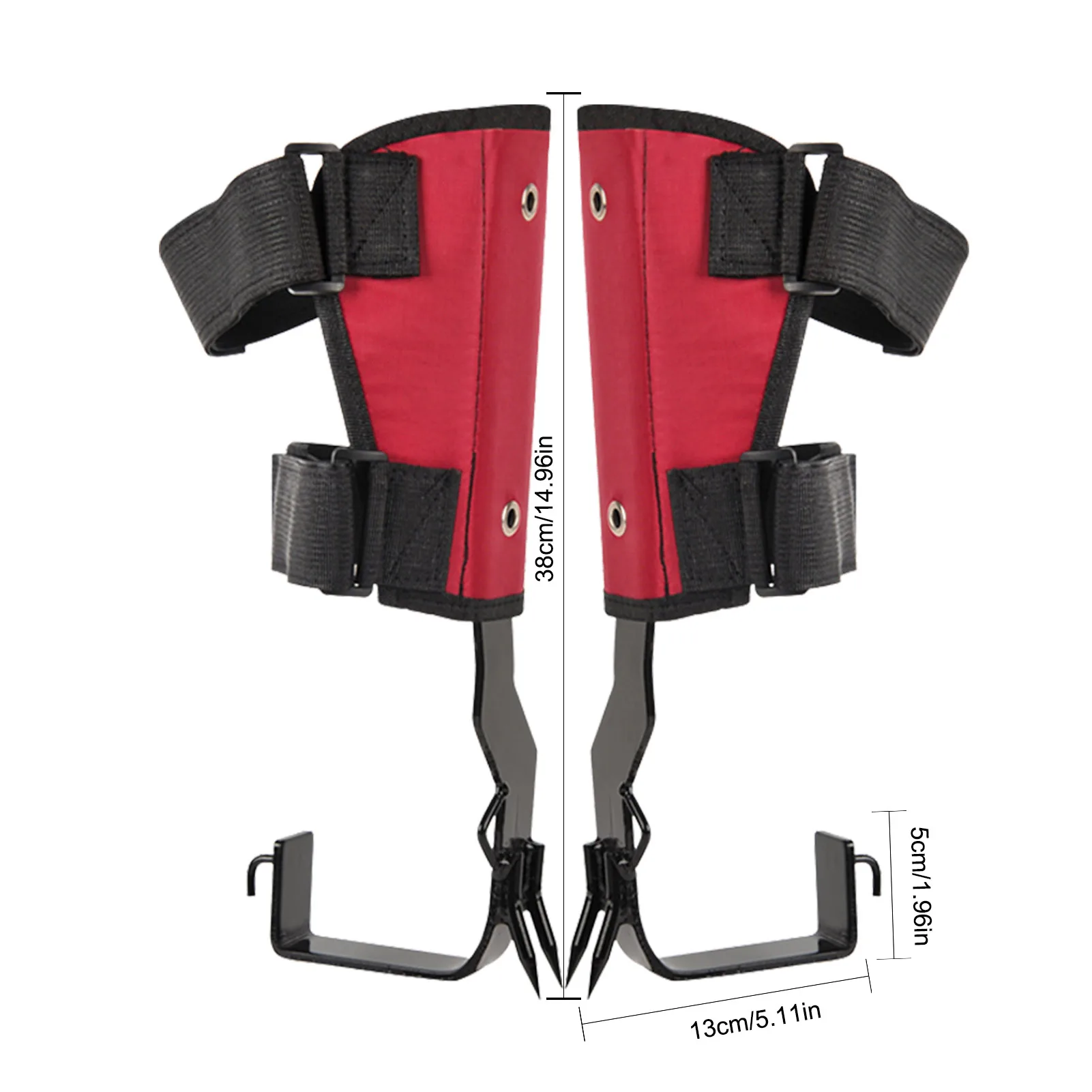 Set di attrezzi da arrampicata per alberi attrezzatura da arrampicata per alberi con cintura punte da arrampicata per alberi palo regolabile scarpe da arrampicata pedale antiscivolo per