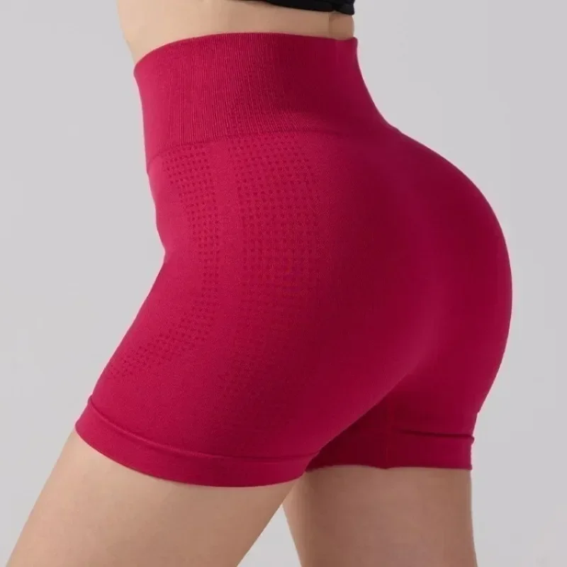Calça feminina confortável de ioga sem costura, jacquard, cintura alta, levantamento de quadril, fitness, com tecido ciônico super macio, leggings de treino