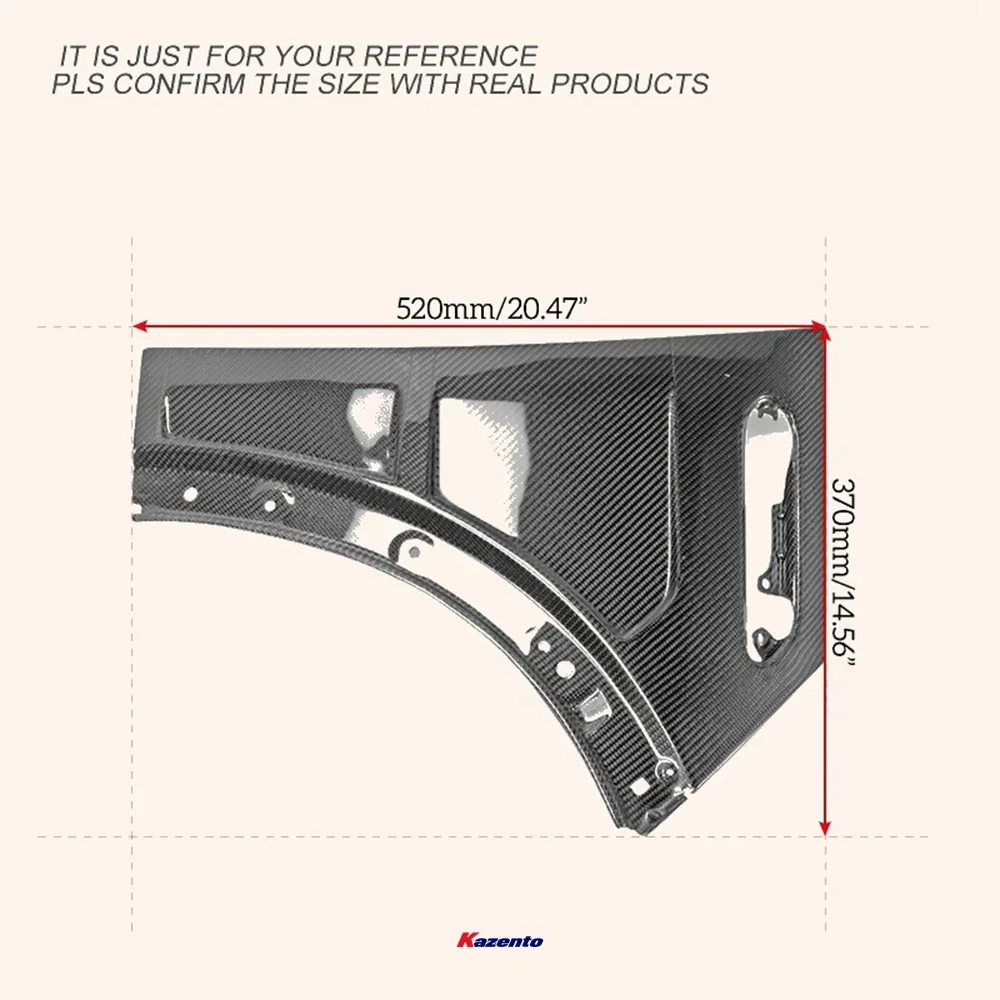 For Mini 90794 2002-2006 R50 R52 R53 Mini Cooper S Epa Type 2 Front Fender Carbon Fiber/Fiber Glass