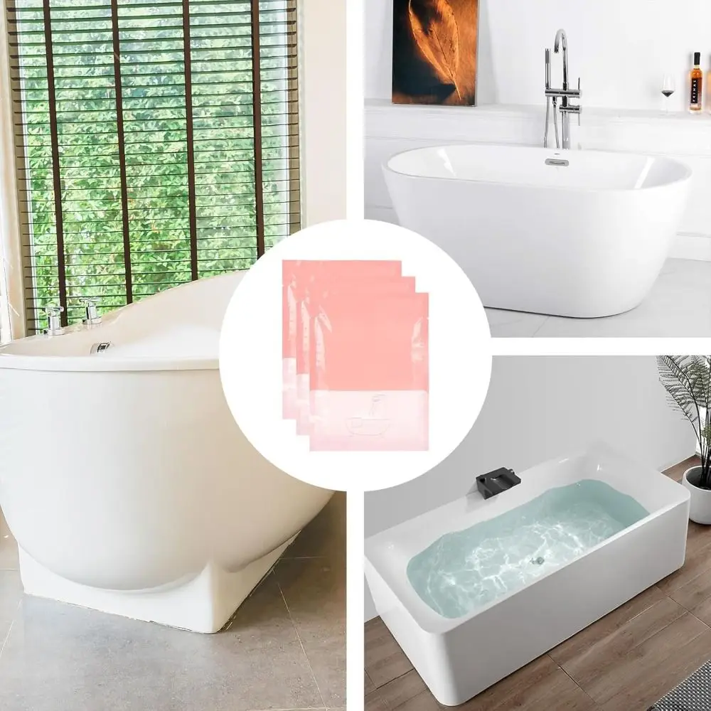 10pcs Portable Disposable Bathtub Cover Large Size Individual Pack Bath Tub Liner Waterproof Bathtub Liner Bag Household