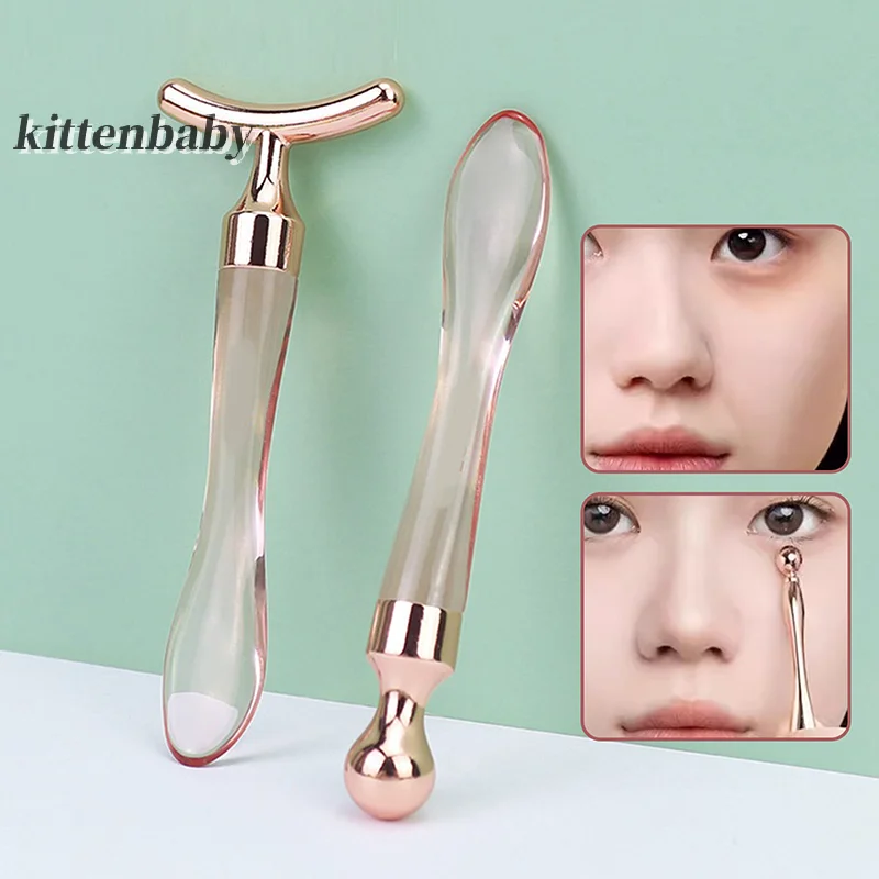 Metal Fishtail Face Massage Stick Anti Wrinkle Eye Cream Applicator Mask Mixing Spatulas Scoop Eyes Massage Beauty Bar Facial Ca