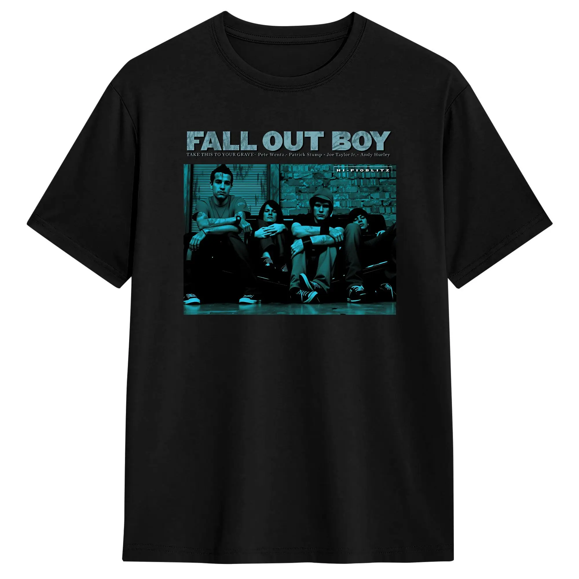 Fall Out Boy T-Shirt Summer  Pure Cotton T-Shirts For Men Casual Tshirt Short Sleeve Streetwear Tees