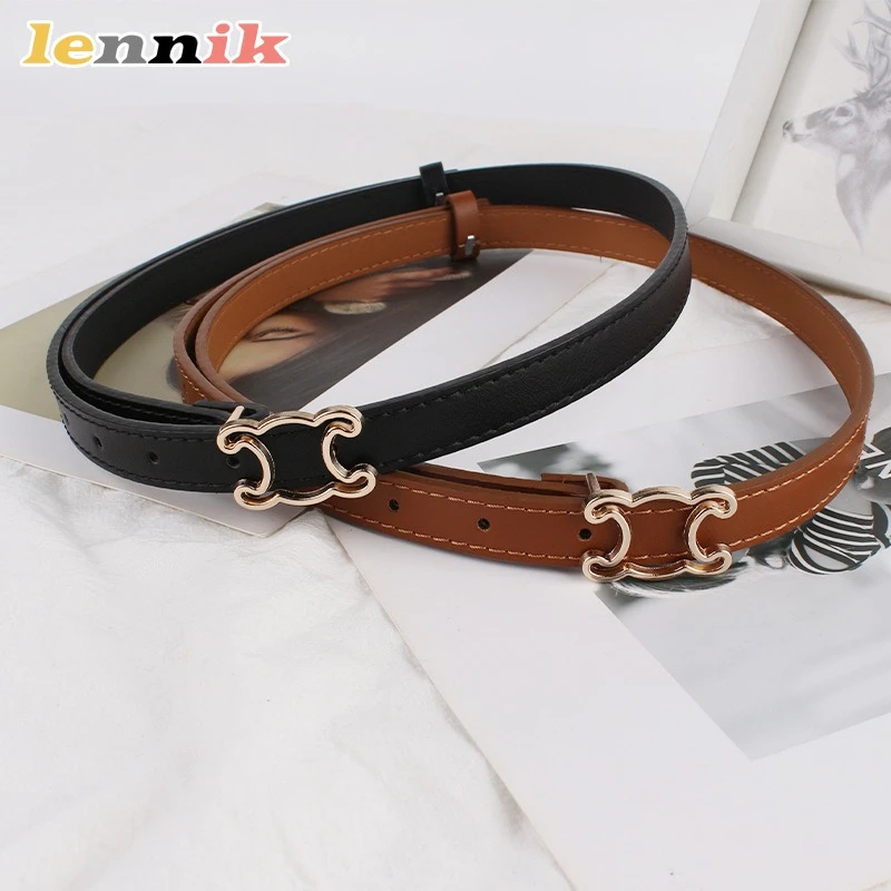 LENNIK Fashion  Premium Arc De Triomphe Hollow Jeans Belt, Luxury Premium Jeans Belt, Enhance Charm for Casual/Commute