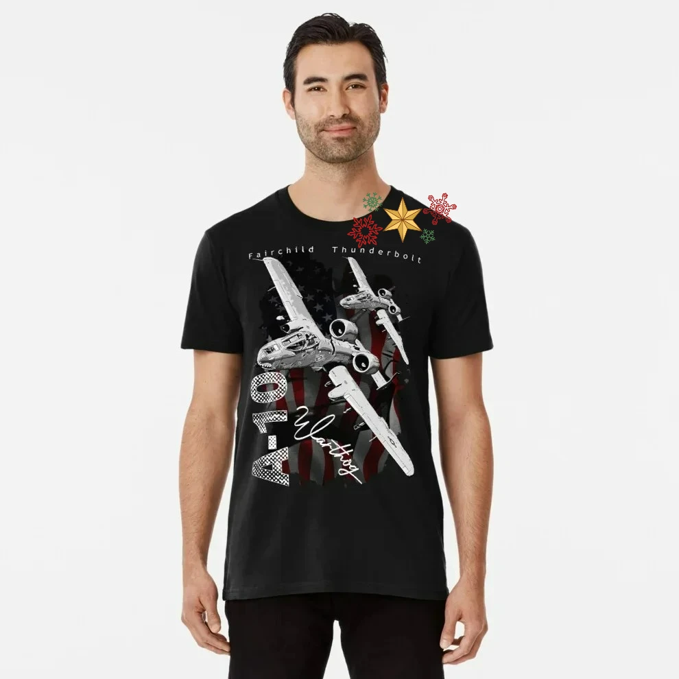 A-10 Warthog Thunderbolt II Attack Aircraft T-Shirt 100% Cotton O-Neck Summer Short Sleeve Casual Mens T-shirt Size S-3XL