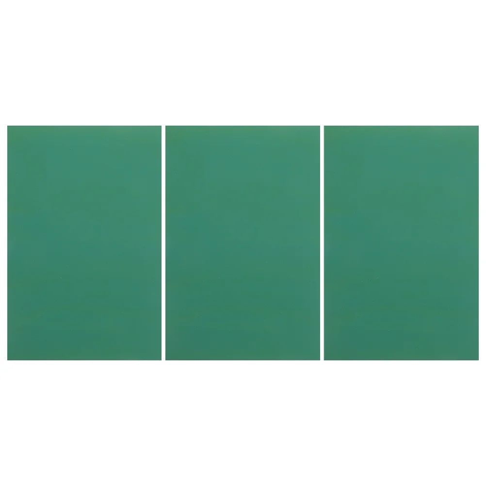 3 Pcs Crafts for Kids Engraving Rubber Sheet Mat Double Sided Mats Double-sided Cutting Green Non-Slip Pad Child