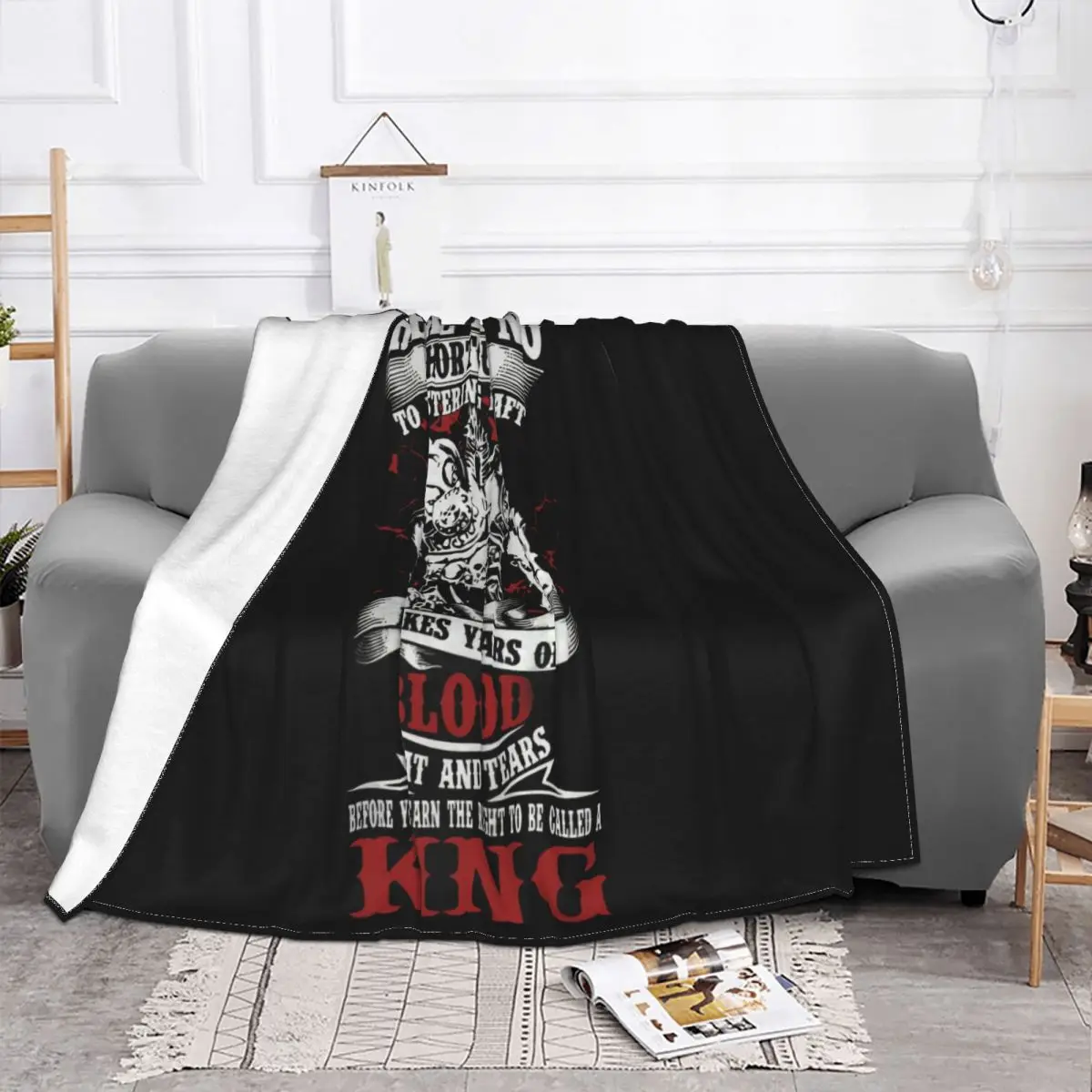 Wow Lichking Men's With Cool Print Aesthetic Vacation Formal Different Crewneck Youth Street Style Beautiful Throw Blanket