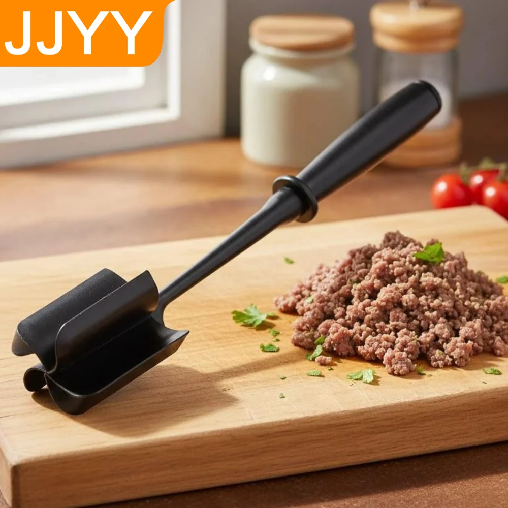 Meat Chopper and Masher Set Heat Resistant Non Stick Kitchen Tool for Ground Beef Turkey Hamburgers Meat Chopper Kitchen Gadgets