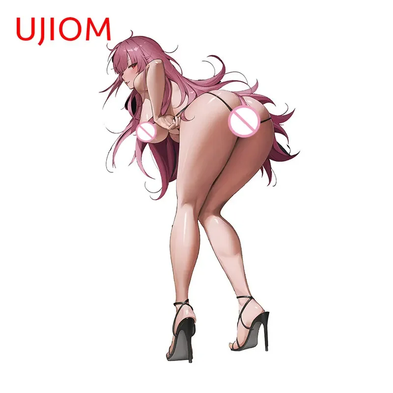 UJIOM 13cm X 8.1cm Slap Ass Mori Calliope Wall Stickers Hololive Creativite Kids Room Laptop Decal Wallpapers Home Decor