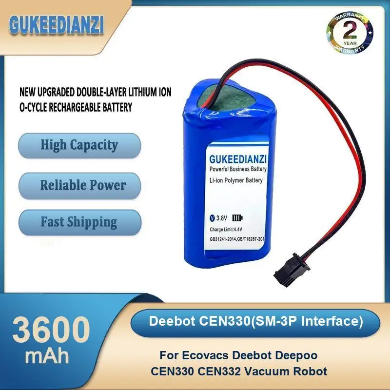 Battery For Ecovacs Deebot 540 550 560 570 580 543 D56 D58 Vacuum Cleanner Conga Excellence 990 N79 N79S DN622 Eufy Robovac 11