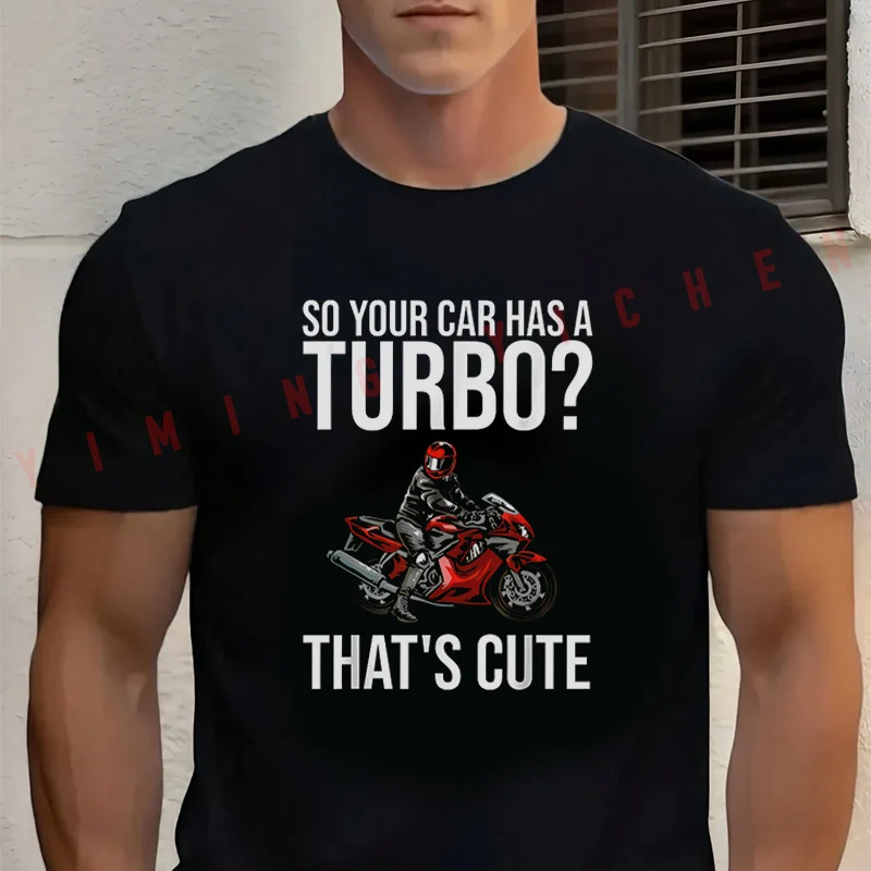 

Funny Motorcycle Sportbike Gift Cotton T-shirt Short Sleeve Casual Basic O-Neck Breathable Unisex Tops