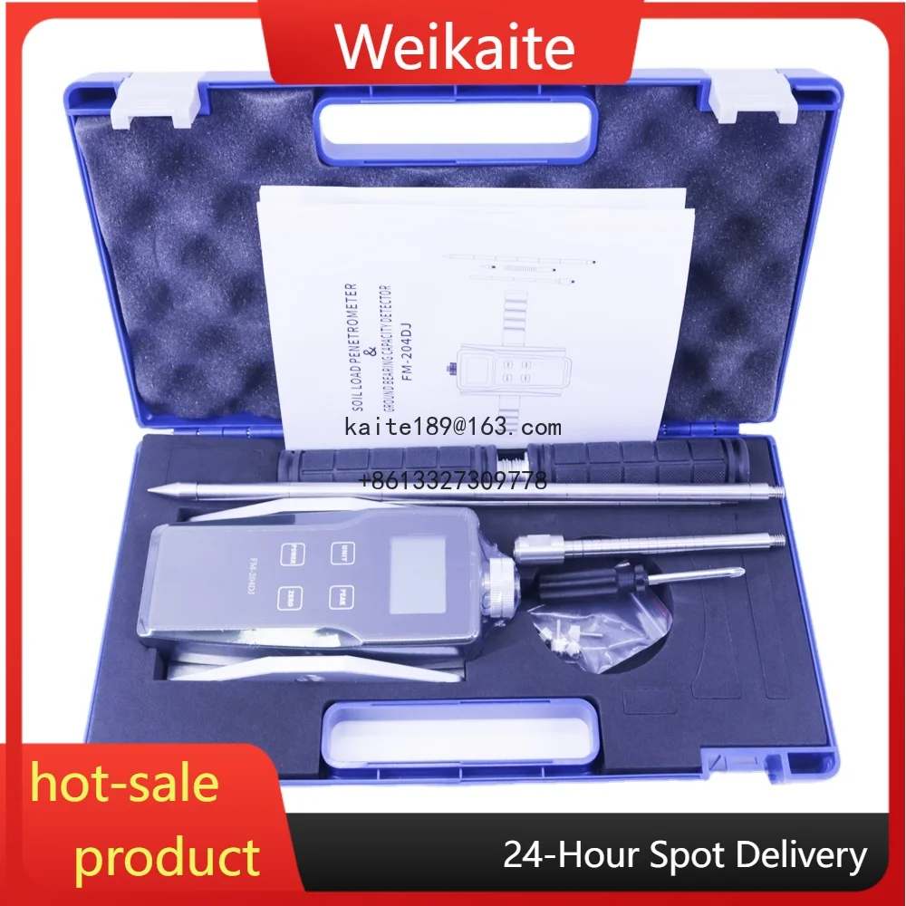 FM-204DJ Soil Load Penetrometer Ground Bearing Capacity Detector Measuring Range 0kg-100kg (0-1000N)