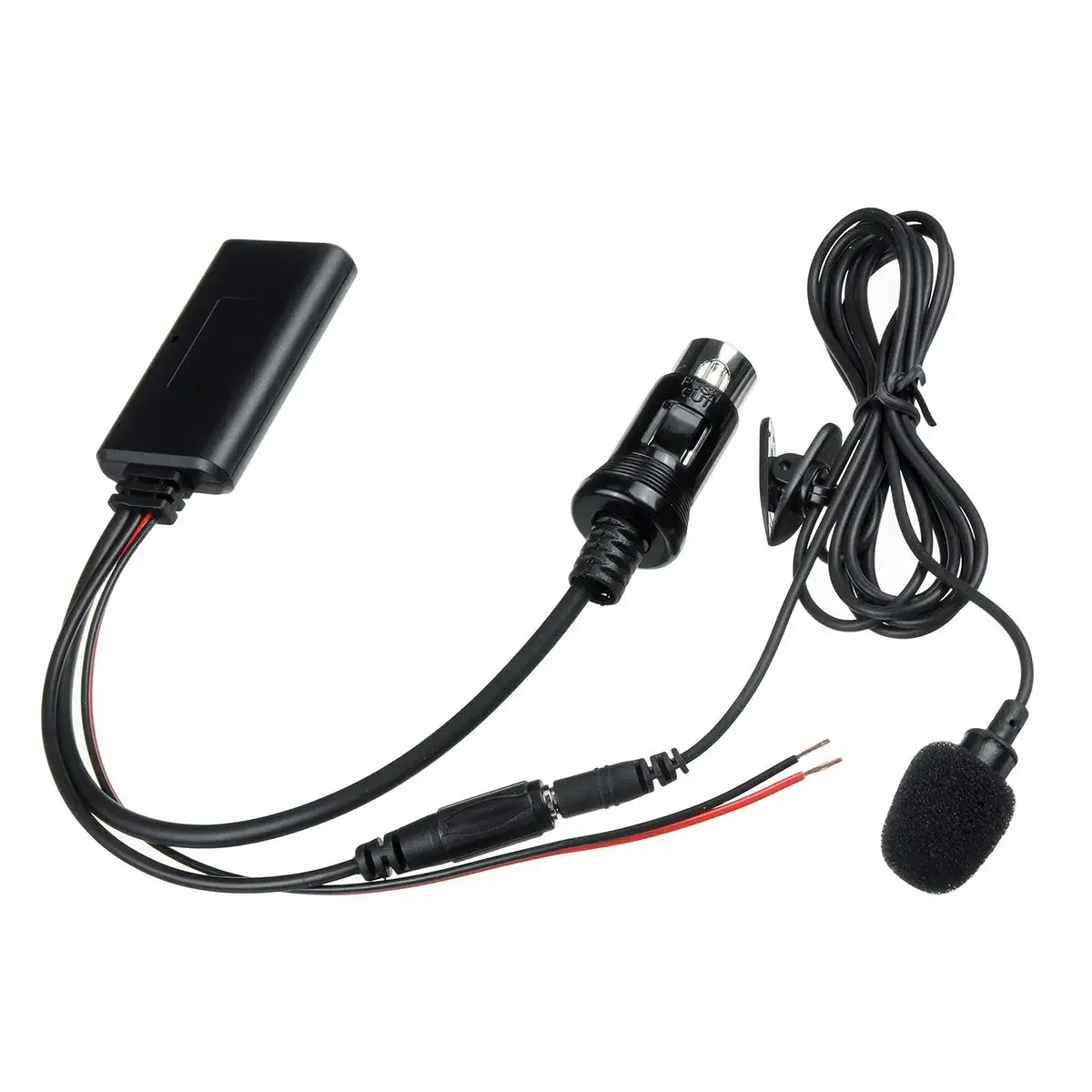 

Car Audio CD Host 13-pin 12V Car Handfree Audio bluetooth 5.0 HIFI AUX Cable Adapter With Micphone For Kenwood