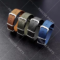 20mm 22mm Premium Quality Nylon Nato Watch Band Accessories Ribbed Strap For Military Ballistic Fabric Replacement Watchband