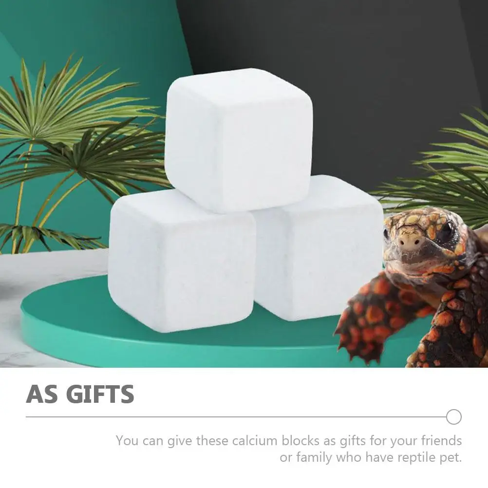 

Turtle Block Teeth Food Household Calcium Cube Natural Convenient Reptile Banquet