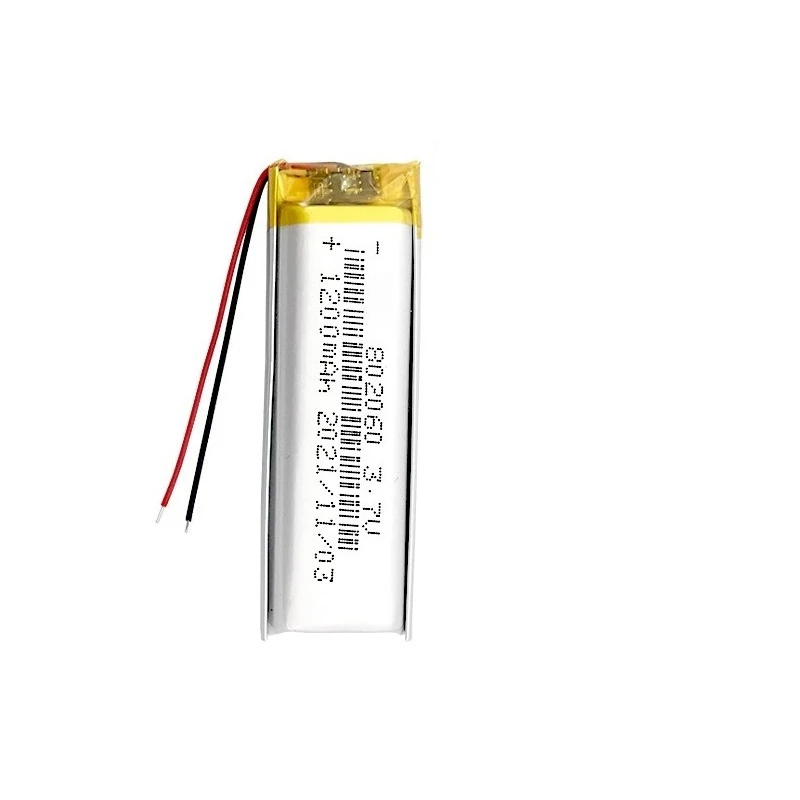 Obrázek 3: 802060 3.7V 1200mah lithium-ion dobíjecí baterie