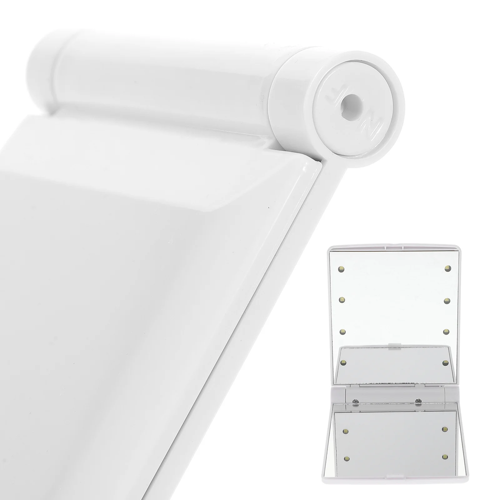 

Portable Foldable Makeup Mirror LED Rechargeable Compact Clear High Definition Mirror for Beauty and Travel