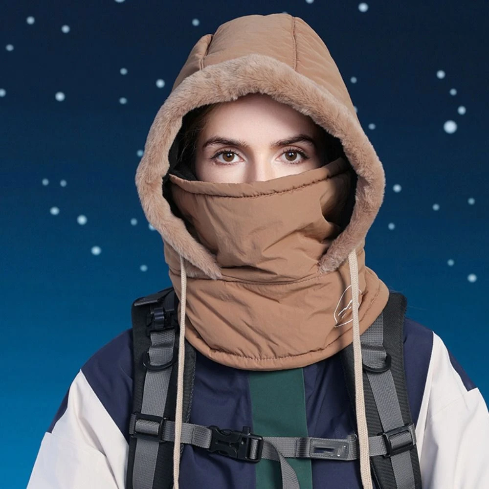 الدفء 3 في 1 الشتاء الدراجات قبعة الباردة مقاومة غطاء رأس وشاح دافئ قناع الوجه يندبروف سميكة لي فنغ قبعة التزلج
