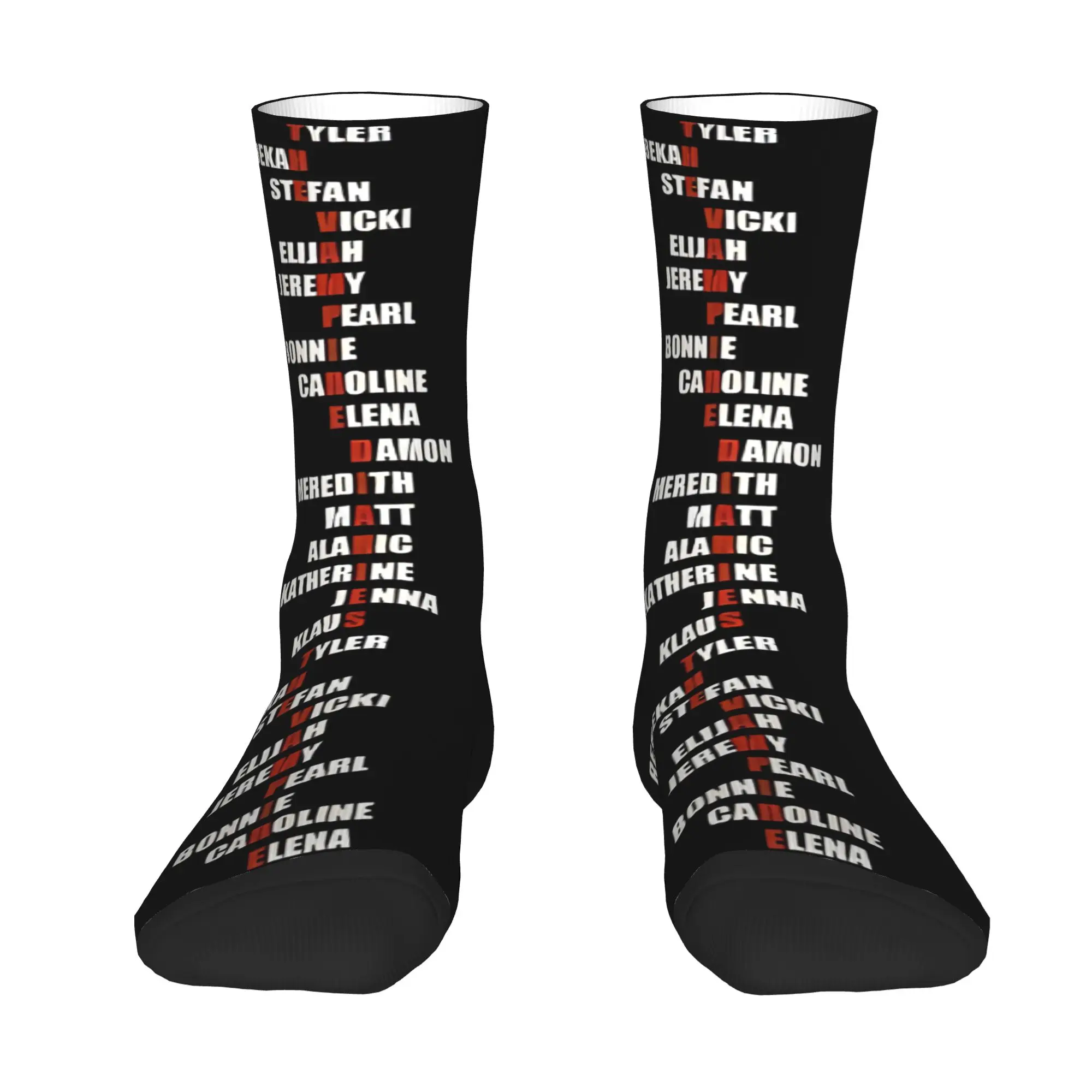 Custom  The Vampire Diaries Men's Crew Socks Unisex Kawaii  Spring Summer Autumn Winter Dress Socks
