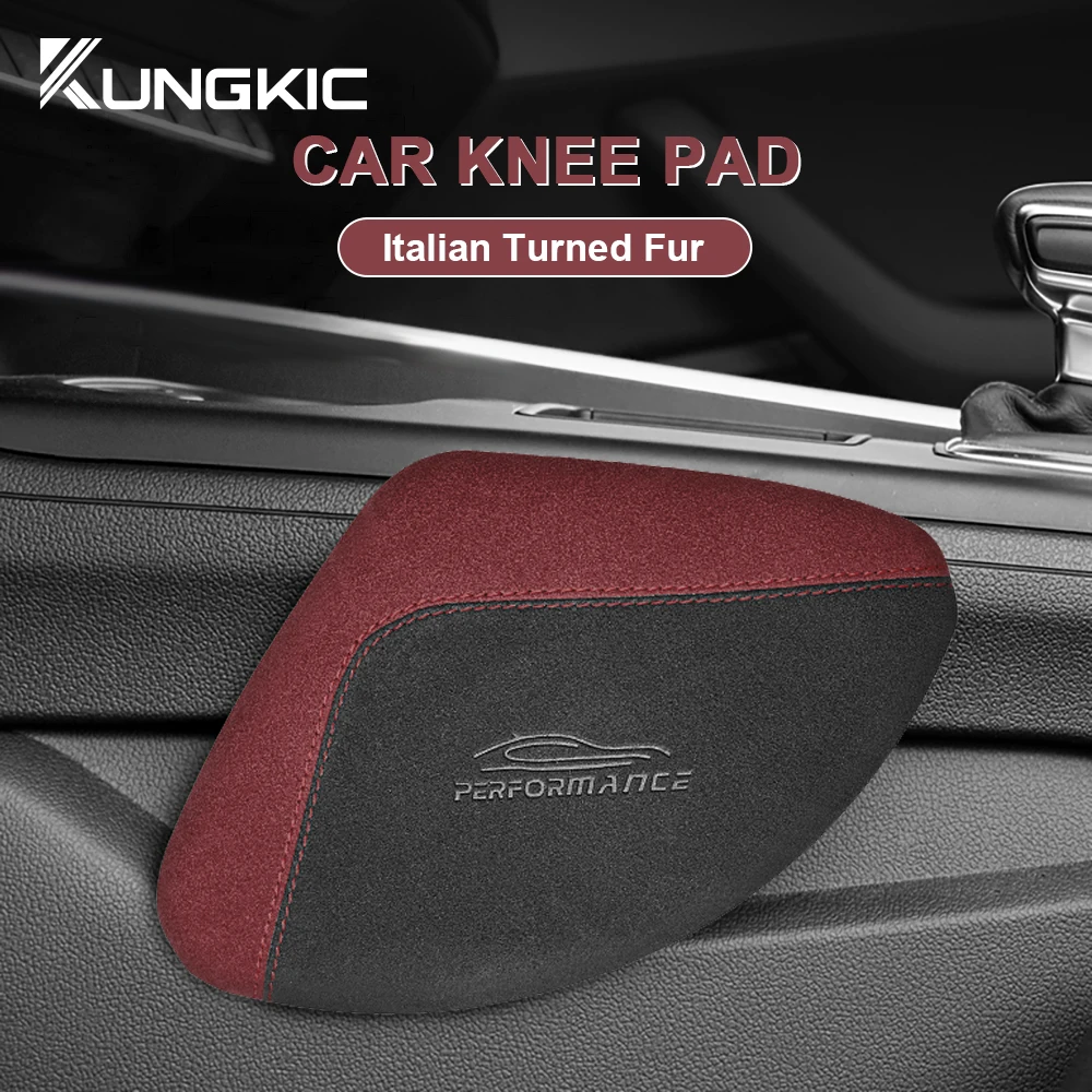 

Comfortable Suede Universal Car Leg Cushion Knee Pad Support Pillow Protector Auto Cushion Elastic Memory Foamn Car Accessories