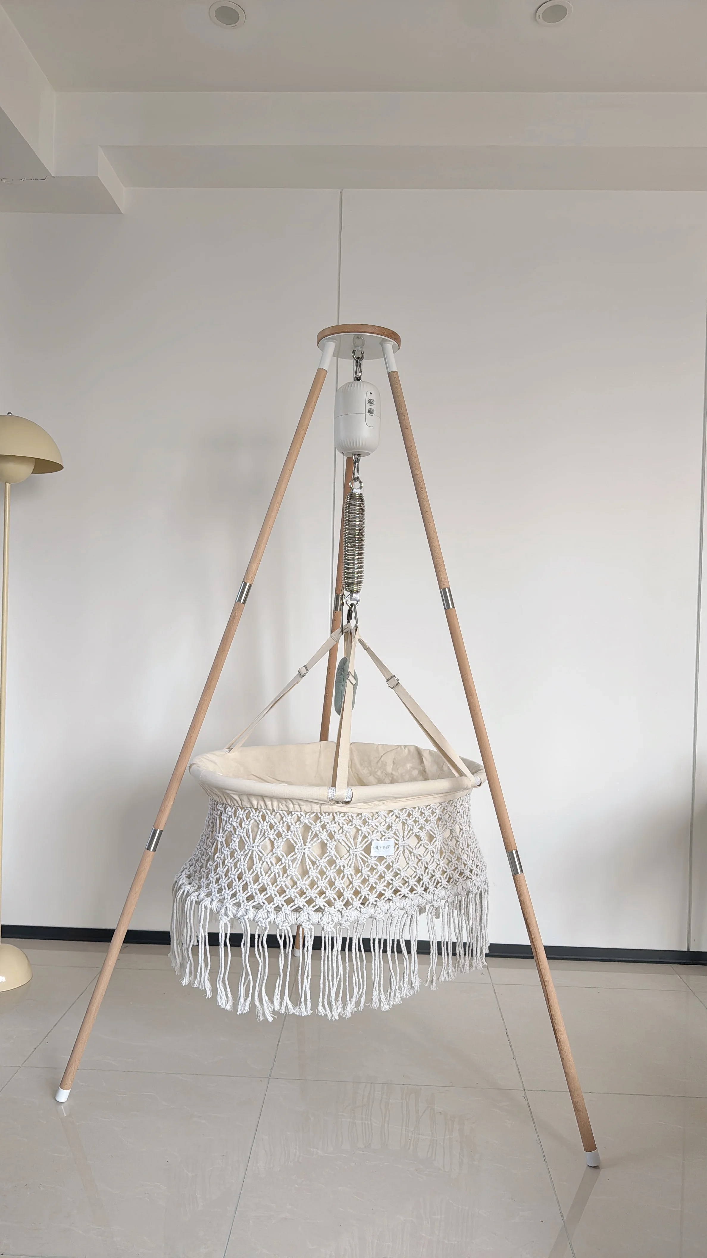 Berço oscilante elétrico para bebês com rede - cama infantil calmante automática para bebês recém-nascidos