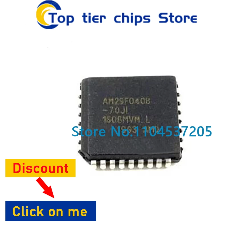 5 шт./лот AM29F040B-70JI AM29F040B-70JC AM29F040B AM29F040B-70JF AM29F040B-70 AM29F040 29F040 PLCC32 в наличии