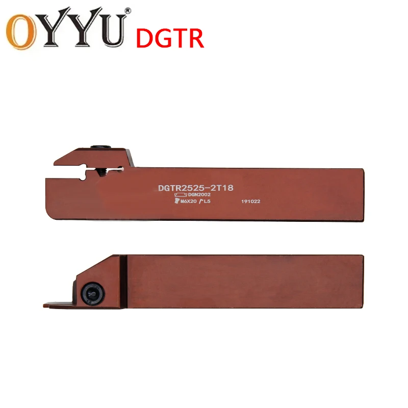 OYYU DGTR 2020 1616 2525 DGTR1616 DGTR2020 DGTR2525 2T18A 3T20A Thép Lò Xo Grooving Vỏ CNC Machin Dao Phay Dụng Cụ Xoay